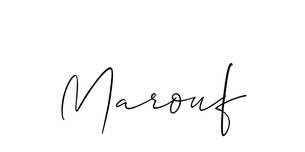 It looks lik you need a new signature style for name Marouf. Design unique handwritten (Allison_Script) signature with our free signature maker in just a few clicks. Marouf signature style 2 images and pictures png