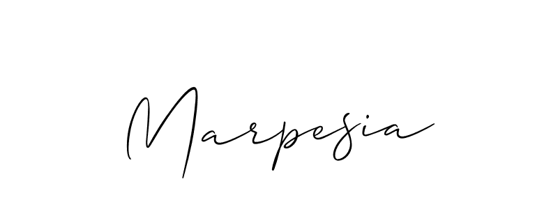 How to make Marpesia signature? Allison_Script is a professional autograph style. Create handwritten signature for Marpesia name. Marpesia signature style 2 images and pictures png