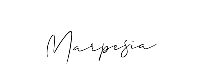 How to make Marpesia signature? Allison_Script is a professional autograph style. Create handwritten signature for Marpesia name. Marpesia signature style 2 images and pictures png