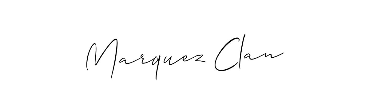 The best way (Allison_Script) to make a short signature is to pick only two or three words in your name. The name Marquez Clan include a total of six letters. For converting this name. Marquez Clan signature style 2 images and pictures png