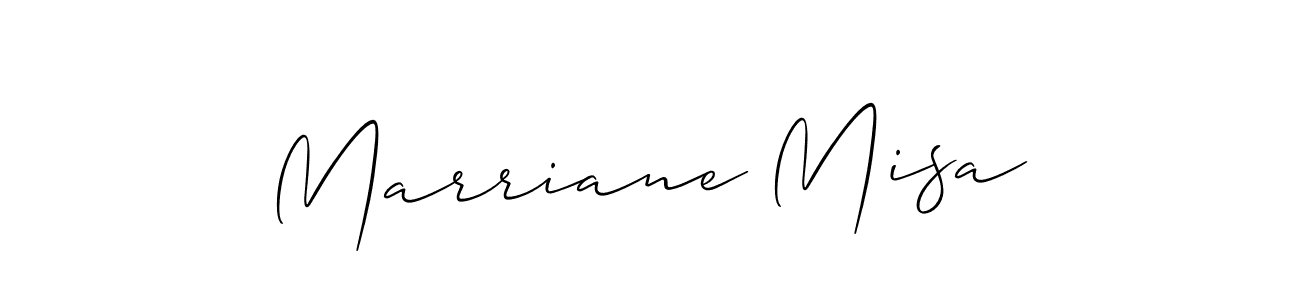How to make Marriane Misa name signature. Use Allison_Script style for creating short signs online. This is the latest handwritten sign. Marriane Misa signature style 2 images and pictures png