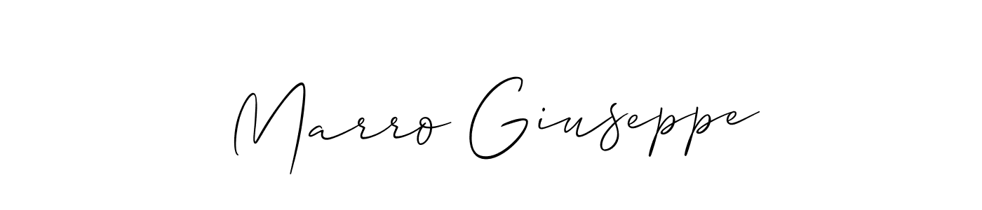 Best and Professional Signature Style for Marro Giuseppe. Allison_Script Best Signature Style Collection. Marro Giuseppe signature style 2 images and pictures png