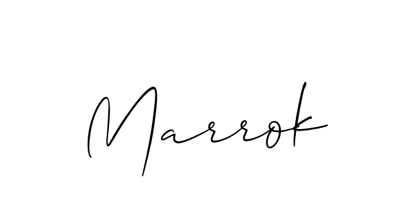 How to make Marrok signature? Allison_Script is a professional autograph style. Create handwritten signature for Marrok name. Marrok signature style 2 images and pictures png