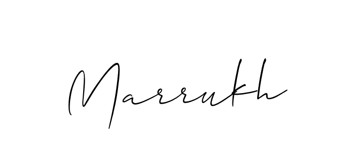 Also we have Marrukh name is the best signature style. Create professional handwritten signature collection using Allison_Script autograph style. Marrukh signature style 2 images and pictures png