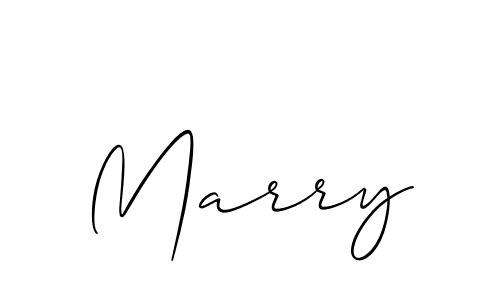 Design your own signature with our free online signature maker. With this signature software, you can create a handwritten (Allison_Script) signature for name Marry. Marry signature style 2 images and pictures png