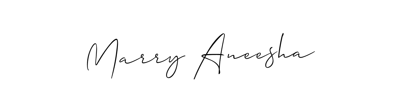 You should practise on your own different ways (Allison_Script) to write your name (Marry Aneesha) in signature. don't let someone else do it for you. Marry Aneesha signature style 2 images and pictures png