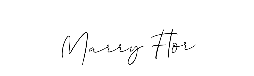 Use a signature maker to create a handwritten signature online. With this signature software, you can design (Allison_Script) your own signature for name Marry Flor. Marry Flor signature style 2 images and pictures png