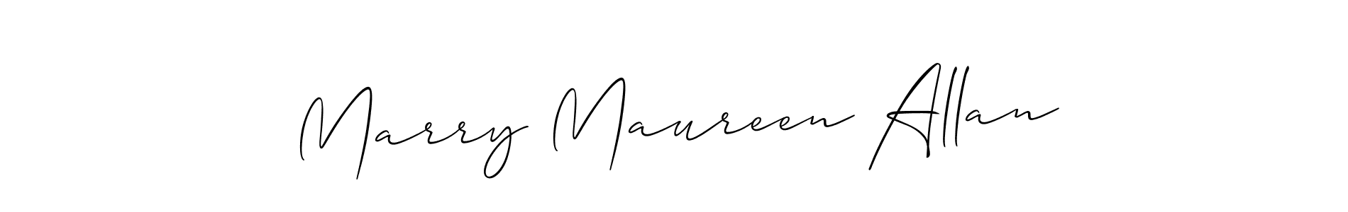 if you are searching for the best signature style for your name Marry Maureen Allan. so please give up your signature search. here we have designed multiple signature styles  using Allison_Script. Marry Maureen Allan signature style 2 images and pictures png