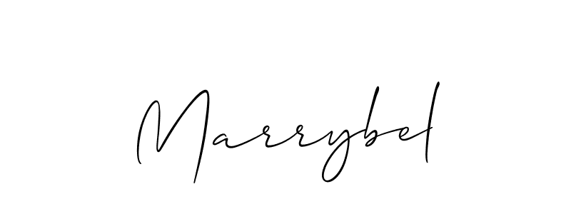 It looks lik you need a new signature style for name Marrybel. Design unique handwritten (Allison_Script) signature with our free signature maker in just a few clicks. Marrybel signature style 2 images and pictures png