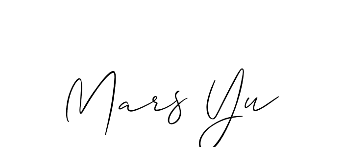 Use a signature maker to create a handwritten signature online. With this signature software, you can design (Allison_Script) your own signature for name Mars Yu. Mars Yu signature style 2 images and pictures png