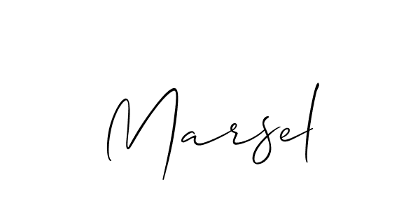 Best and Professional Signature Style for Marsel. Allison_Script Best Signature Style Collection. Marsel signature style 2 images and pictures png