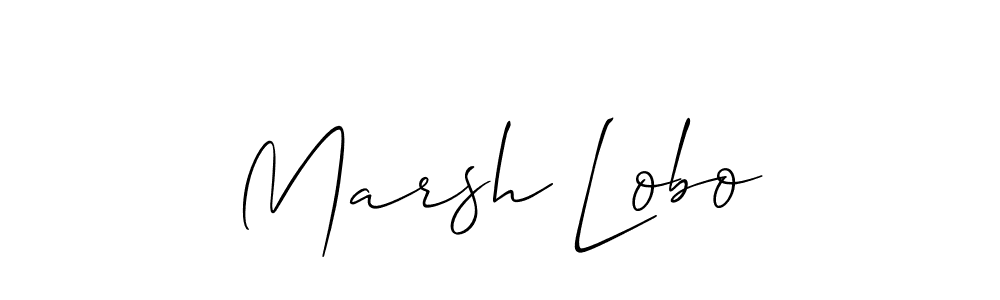 Make a beautiful signature design for name Marsh Lobo. Use this online signature maker to create a handwritten signature for free. Marsh Lobo signature style 2 images and pictures png