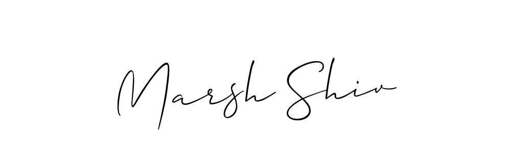 How to Draw Marsh Shiv signature style? Allison_Script is a latest design signature styles for name Marsh Shiv. Marsh Shiv signature style 2 images and pictures png