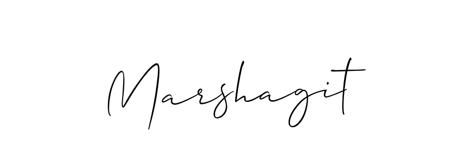 Allison_Script is a professional signature style that is perfect for those who want to add a touch of class to their signature. It is also a great choice for those who want to make their signature more unique. Get Marshagit name to fancy signature for free. Marshagit signature style 2 images and pictures png