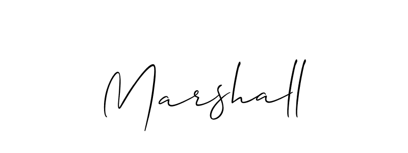 Design your own signature with our free online signature maker. With this signature software, you can create a handwritten (Allison_Script) signature for name Marshall. Marshall signature style 2 images and pictures png