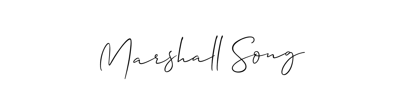 if you are searching for the best signature style for your name Marshall Song. so please give up your signature search. here we have designed multiple signature styles  using Allison_Script. Marshall Song signature style 2 images and pictures png