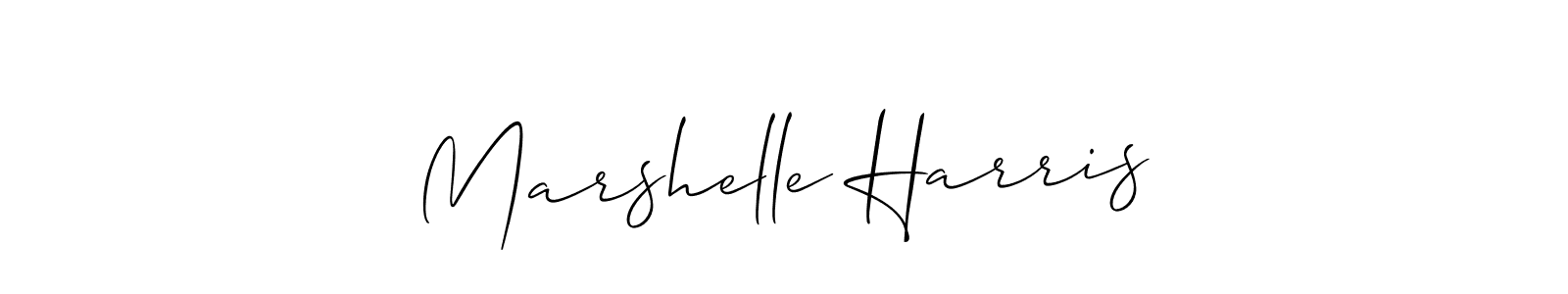 It looks lik you need a new signature style for name Marshelle Harris. Design unique handwritten (Allison_Script) signature with our free signature maker in just a few clicks. Marshelle Harris signature style 2 images and pictures png