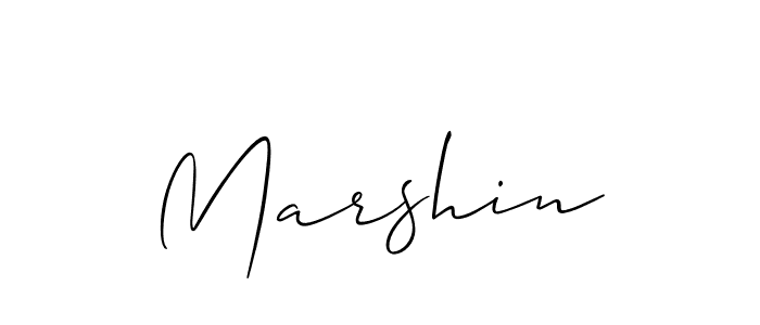 Make a beautiful signature design for name Marshin. Use this online signature maker to create a handwritten signature for free. Marshin signature style 2 images and pictures png