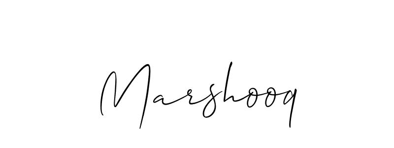 Make a beautiful signature design for name Marshooq. With this signature (Allison_Script) style, you can create a handwritten signature for free. Marshooq signature style 2 images and pictures png