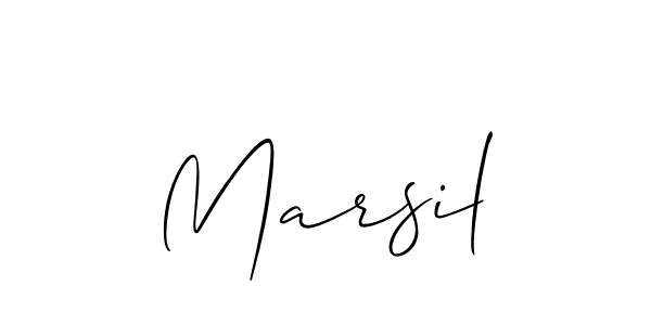 Make a beautiful signature design for name Marsil. Use this online signature maker to create a handwritten signature for free. Marsil signature style 2 images and pictures png