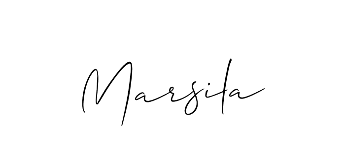 Similarly Allison_Script is the best handwritten signature design. Signature creator online .You can use it as an online autograph creator for name Marsila. Marsila signature style 2 images and pictures png