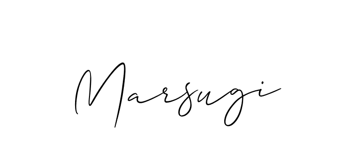 You should practise on your own different ways (Allison_Script) to write your name (Marsugi) in signature. don't let someone else do it for you. Marsugi signature style 2 images and pictures png