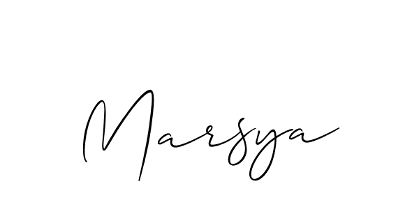 Make a short Marsya signature style. Manage your documents anywhere anytime using Allison_Script. Create and add eSignatures, submit forms, share and send files easily. Marsya signature style 2 images and pictures png