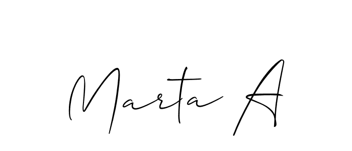 Check out images of Autograph of Marta A name. Actor Marta A Signature Style. Allison_Script is a professional sign style online. Marta A signature style 2 images and pictures png