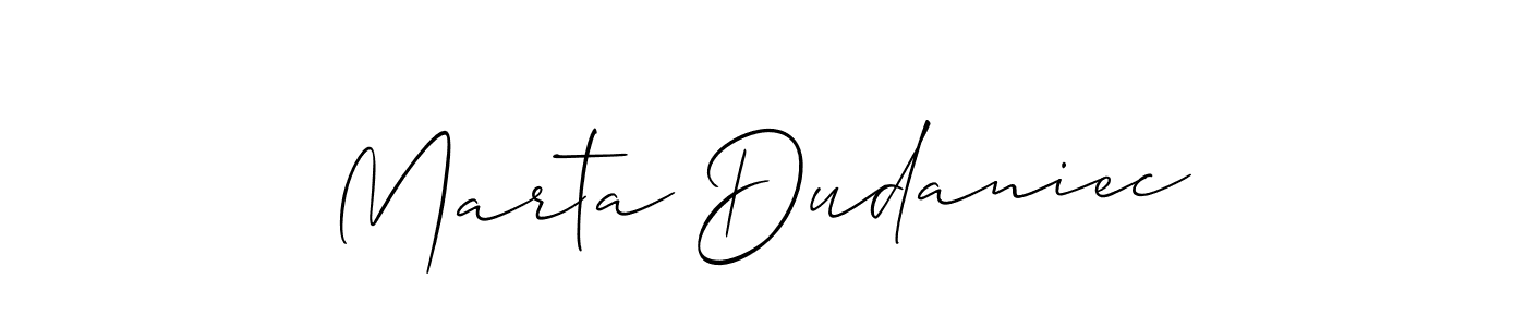 Here are the top 10 professional signature styles for the name Marta Dudaniec. These are the best autograph styles you can use for your name. Marta Dudaniec signature style 2 images and pictures png