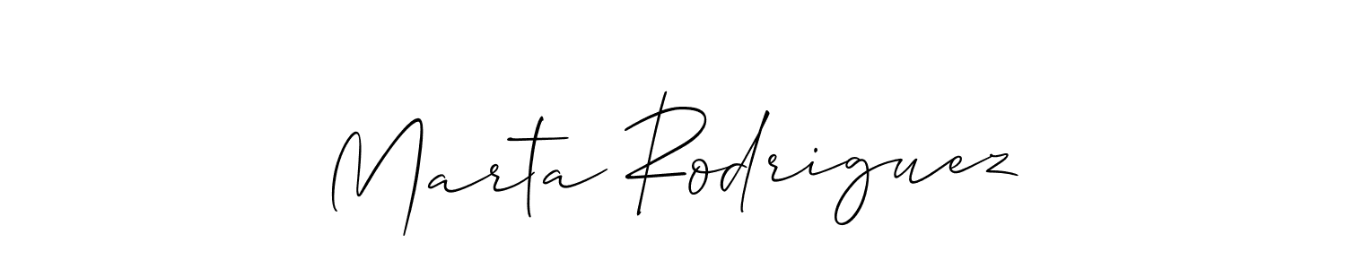 How to make Marta Rodriguez name signature. Use Allison_Script style for creating short signs online. This is the latest handwritten sign. Marta Rodriguez signature style 2 images and pictures png