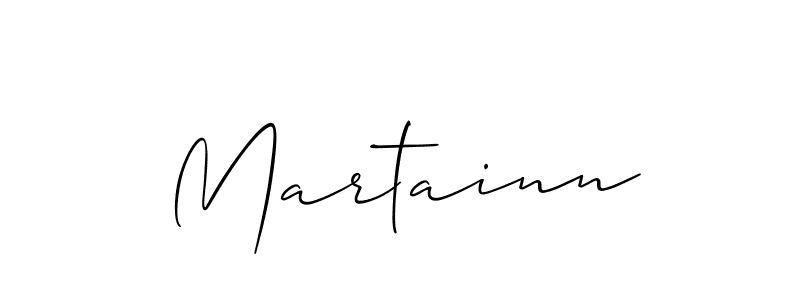 It looks lik you need a new signature style for name Martainn. Design unique handwritten (Allison_Script) signature with our free signature maker in just a few clicks. Martainn signature style 2 images and pictures png