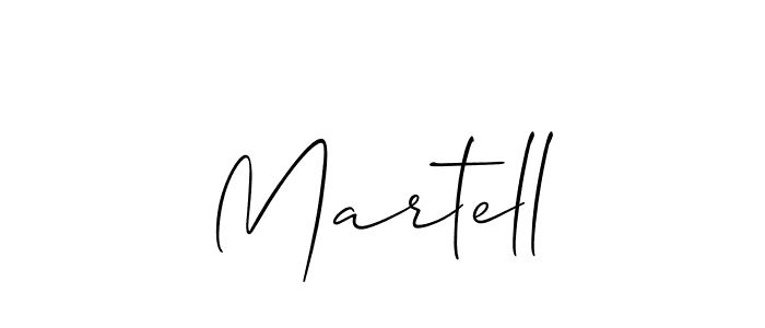 How to make Martell signature? Allison_Script is a professional autograph style. Create handwritten signature for Martell name. Martell signature style 2 images and pictures png