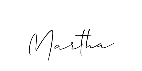 Create a beautiful signature design for name Martha. With this signature (Allison_Script) fonts, you can make a handwritten signature for free. Martha signature style 2 images and pictures png