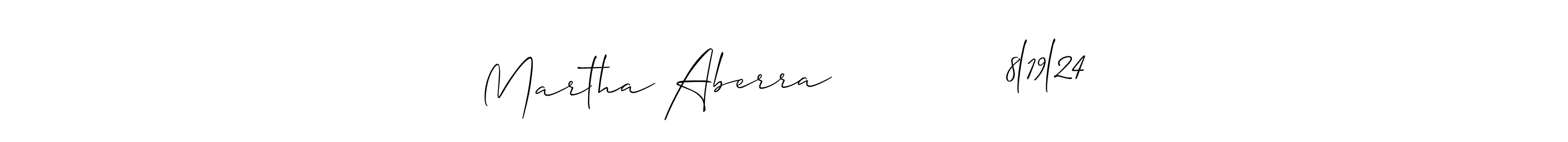 You should practise on your own different ways (Allison_Script) to write your name (Martha Aberra             8l19l24) in signature. don't let someone else do it for you. Martha Aberra             8l19l24 signature style 2 images and pictures png