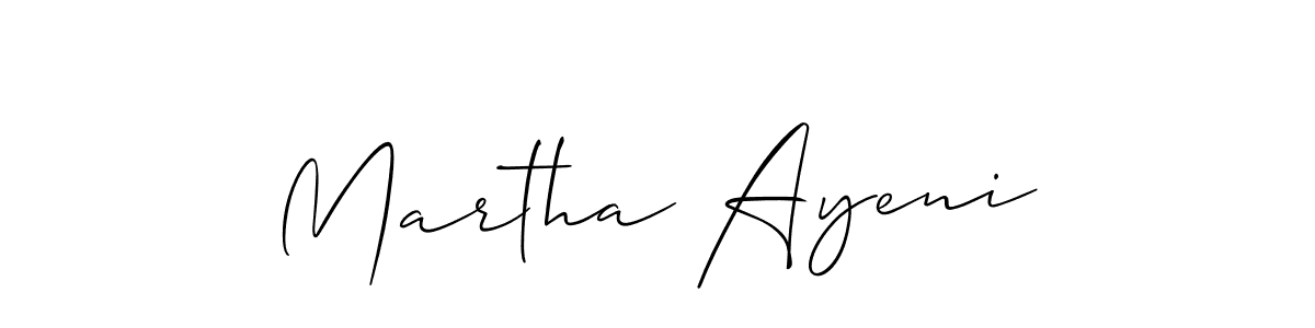 Martha Ayeni stylish signature style. Best Handwritten Sign (Allison_Script) for my name. Handwritten Signature Collection Ideas for my name Martha Ayeni. Martha Ayeni signature style 2 images and pictures png