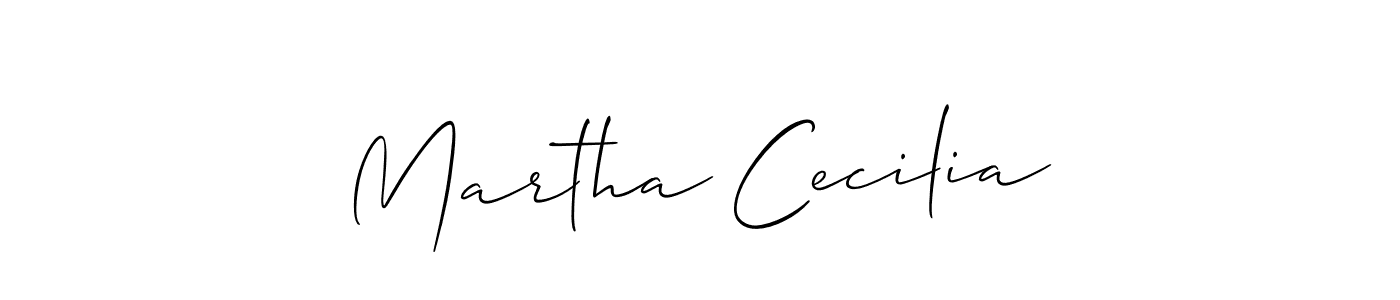 How to make Martha Cecilia signature? Allison_Script is a professional autograph style. Create handwritten signature for Martha Cecilia name. Martha Cecilia signature style 2 images and pictures png