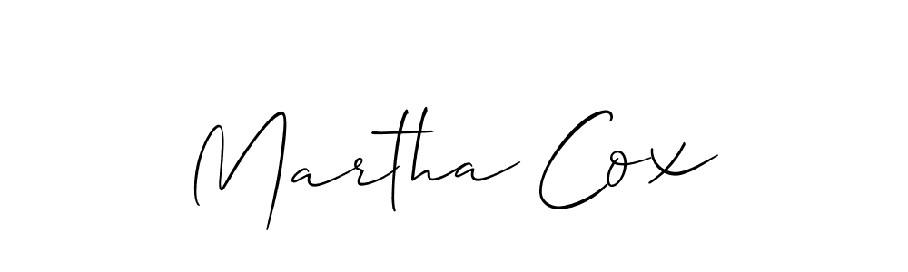 Make a beautiful signature design for name Martha Cox. With this signature (Allison_Script) style, you can create a handwritten signature for free. Martha Cox signature style 2 images and pictures png