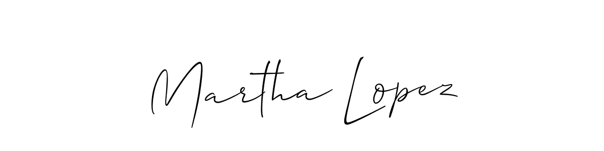 Martha Lopez stylish signature style. Best Handwritten Sign (Allison_Script) for my name. Handwritten Signature Collection Ideas for my name Martha Lopez. Martha Lopez signature style 2 images and pictures png