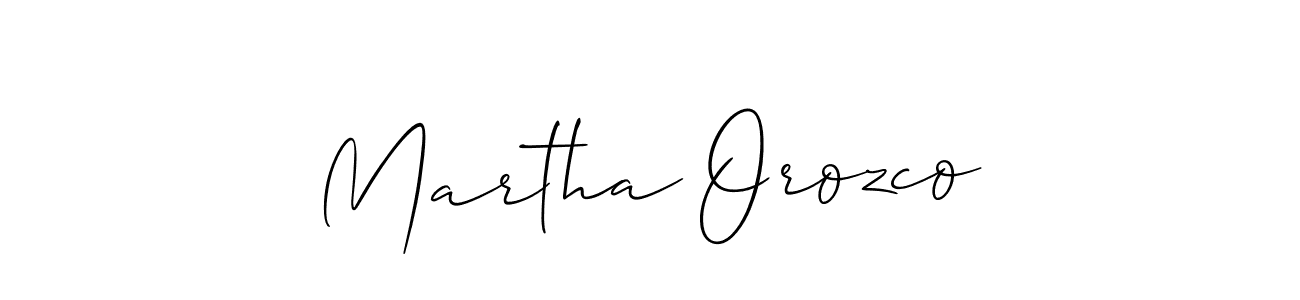 Design your own signature with our free online signature maker. With this signature software, you can create a handwritten (Allison_Script) signature for name Martha Orozco. Martha Orozco signature style 2 images and pictures png