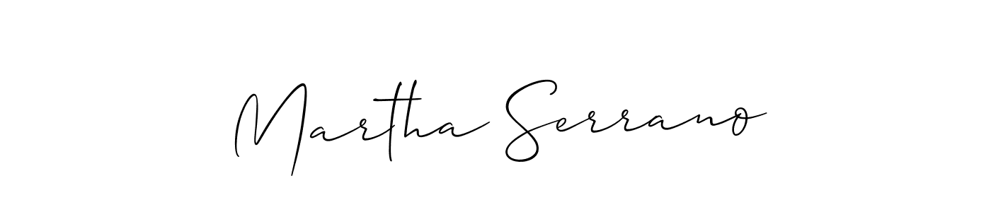 Design your own signature with our free online signature maker. With this signature software, you can create a handwritten (Allison_Script) signature for name Martha Serrano. Martha Serrano signature style 2 images and pictures png