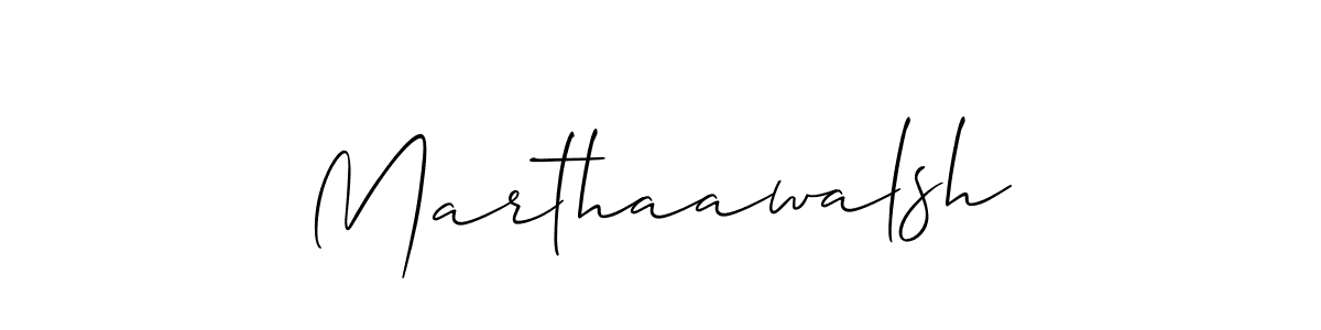 It looks lik you need a new signature style for name Marthaawalsh. Design unique handwritten (Allison_Script) signature with our free signature maker in just a few clicks. Marthaawalsh signature style 2 images and pictures png