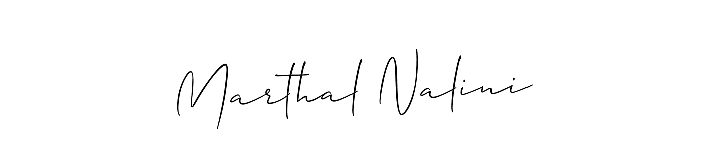 if you are searching for the best signature style for your name Marthal Nalini. so please give up your signature search. here we have designed multiple signature styles  using Allison_Script. Marthal Nalini signature style 2 images and pictures png