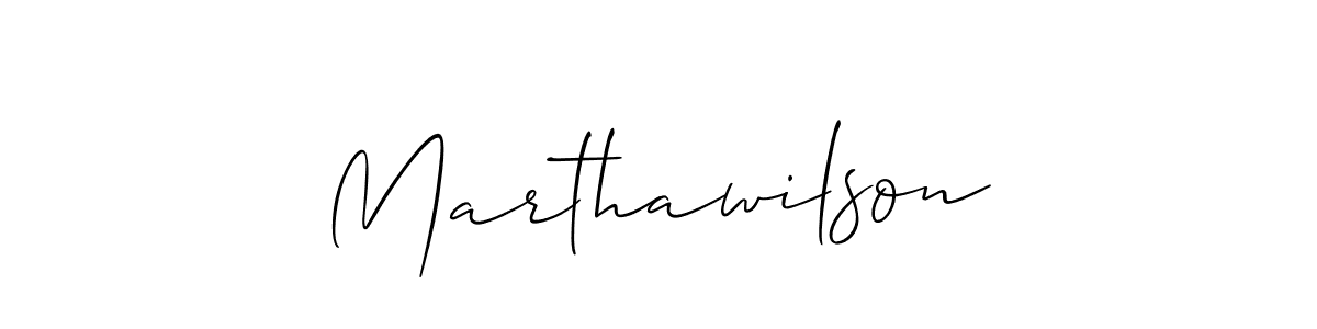 Marthawilson stylish signature style. Best Handwritten Sign (Allison_Script) for my name. Handwritten Signature Collection Ideas for my name Marthawilson. Marthawilson signature style 2 images and pictures png