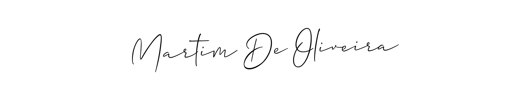 How to make Martim De Oliveira signature? Allison_Script is a professional autograph style. Create handwritten signature for Martim De Oliveira name. Martim De Oliveira signature style 2 images and pictures png