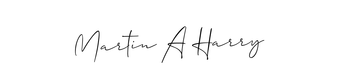 It looks lik you need a new signature style for name Martin A Harry. Design unique handwritten (Allison_Script) signature with our free signature maker in just a few clicks. Martin A Harry signature style 2 images and pictures png