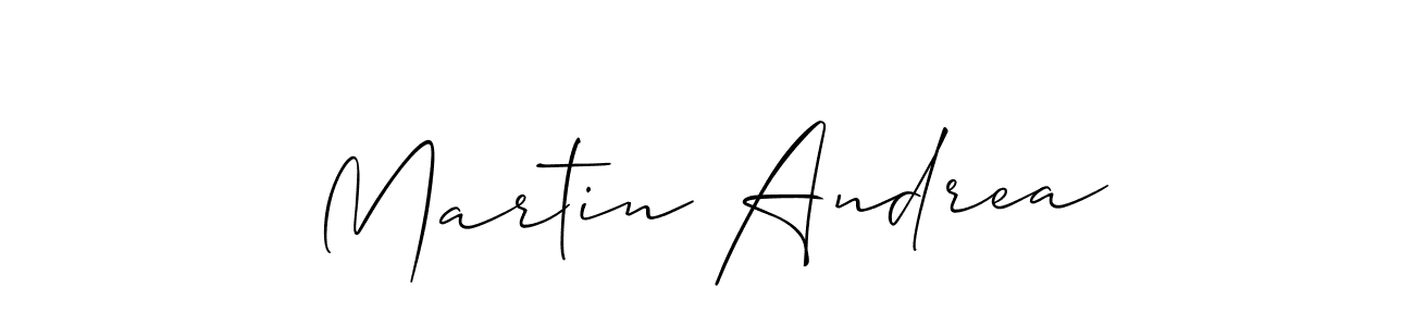 How to make Martin Andrea signature? Allison_Script is a professional autograph style. Create handwritten signature for Martin Andrea name. Martin Andrea signature style 2 images and pictures png