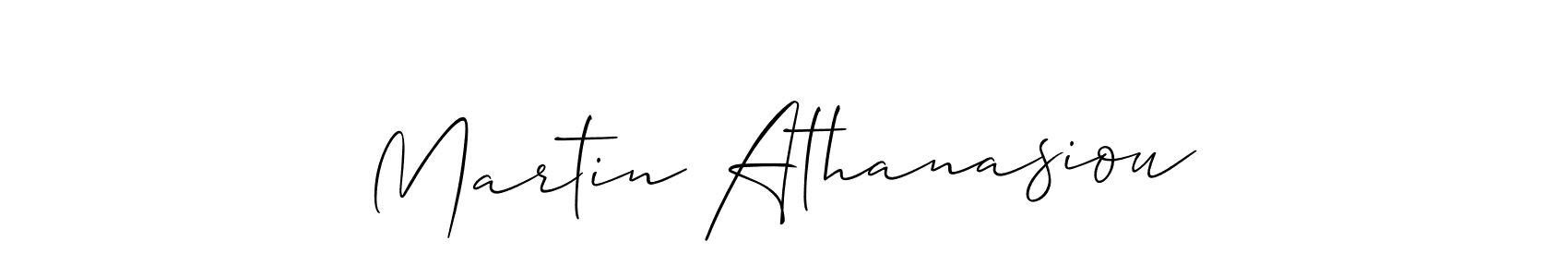 You should practise on your own different ways (Allison_Script) to write your name (Martin Athanasiou) in signature. don't let someone else do it for you. Martin Athanasiou signature style 2 images and pictures png