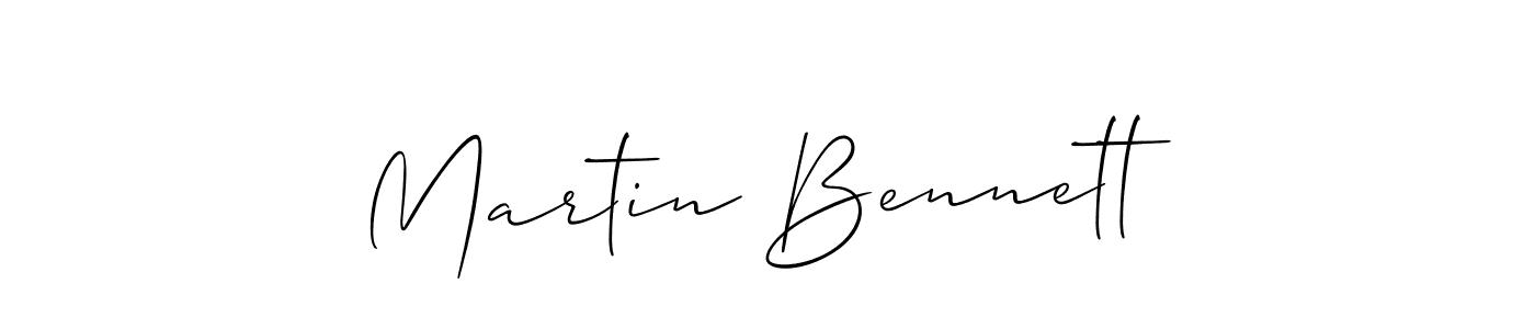 Make a beautiful signature design for name Martin Bennett. With this signature (Allison_Script) style, you can create a handwritten signature for free. Martin Bennett signature style 2 images and pictures png