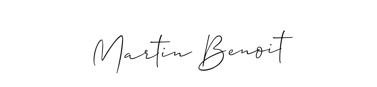 Use a signature maker to create a handwritten signature online. With this signature software, you can design (Allison_Script) your own signature for name Martin Benoit. Martin Benoit signature style 2 images and pictures png