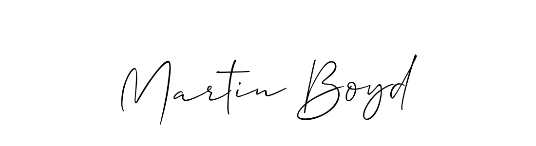 How to make Martin Boyd name signature. Use Allison_Script style for creating short signs online. This is the latest handwritten sign. Martin Boyd signature style 2 images and pictures png